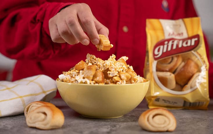 Sticky popcorn med Gifflar Vanilje - Opskrifter | Pågen